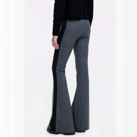 SMYTHE Tuxedo Stripe Bootcut Pants sz 8 - Picture 2 of 4